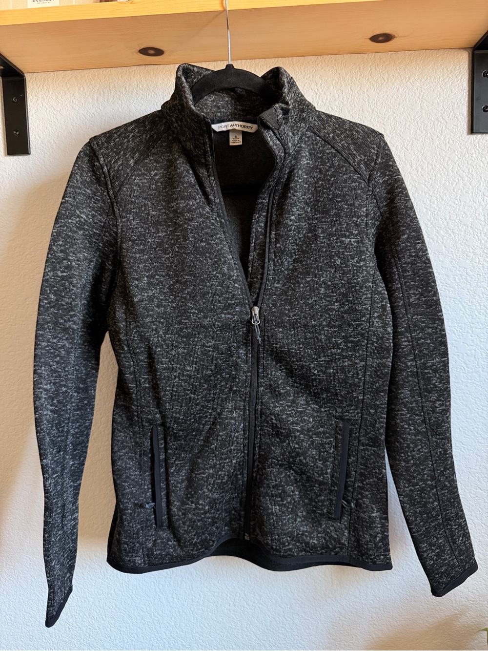 Port Authority Women’s Charcoal Heather Full-Zip Utility Jacket